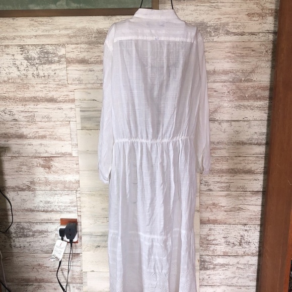 Lauren Ralph Lauren long white dress cottage dress summer dress size 14 beach​​ - Picture 10 of 11